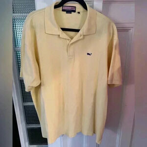 Vineyard Vines men’s yellow polo shirt perfect condition size large